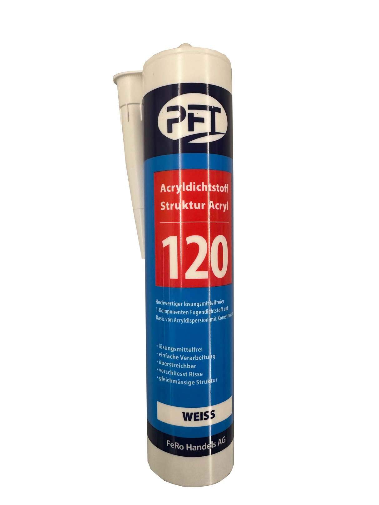 PFT 120 Struktur Acryl, weiss