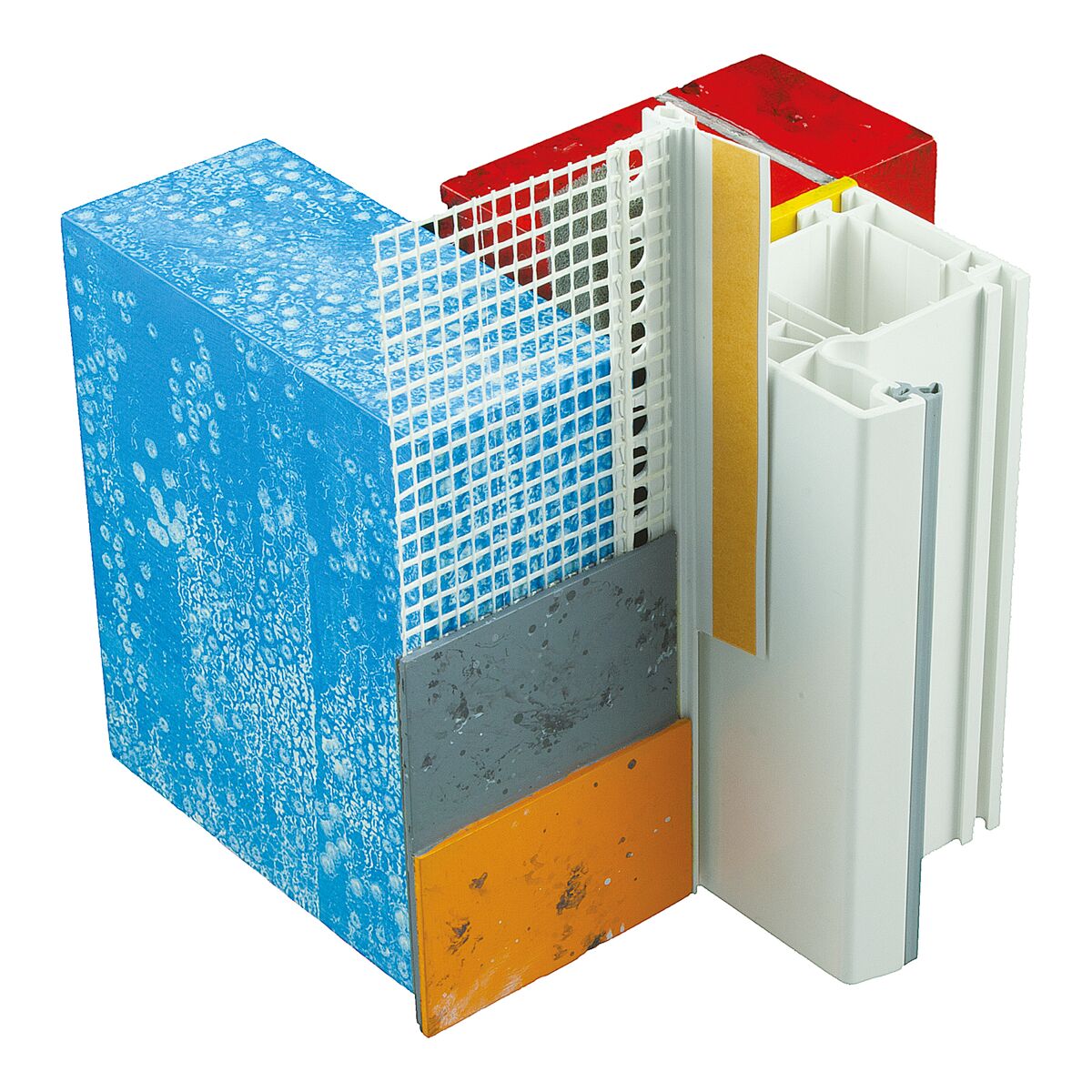 Anputzleiste Phantom II PVC, mit Gewebe