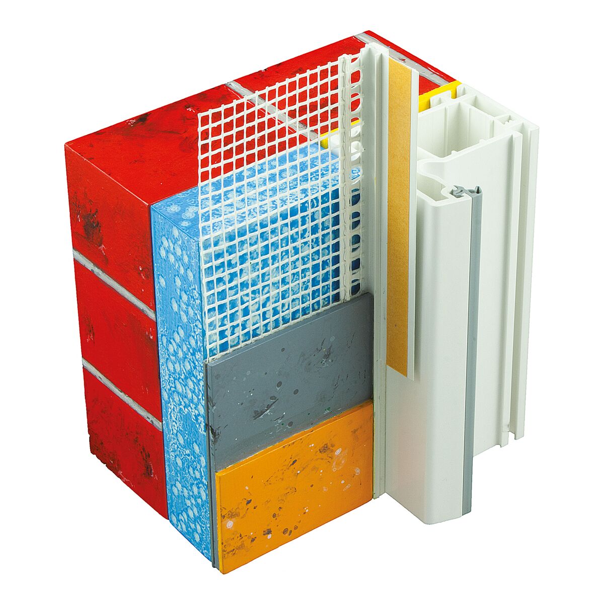 Anputzleiste PVC, für 9mm Putz 2.4m