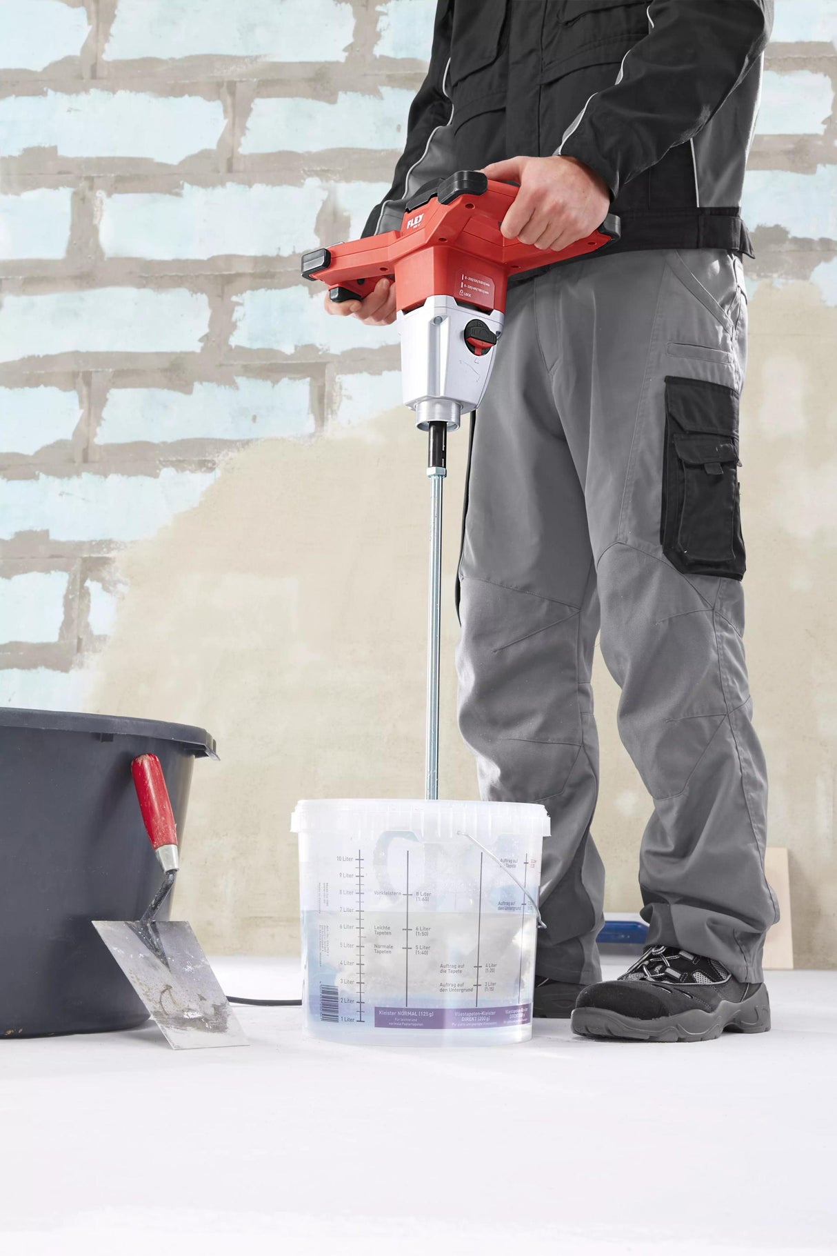 MXE 1202 + WR2 140 1200 Watt 2-Gang-Rührer mit 3-Stufen Drehzahlschalter