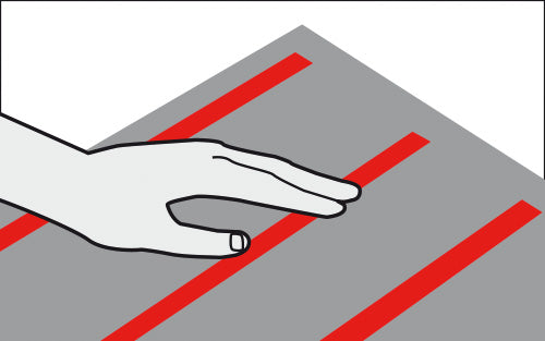 Spiegel Klebeband Ramsauer 1045, 1 x 20 mm, grau