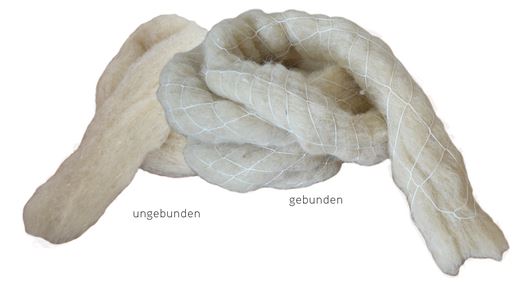 Isolierzopf, ungebunden im Plastiksack d. 30mm Schafwolle