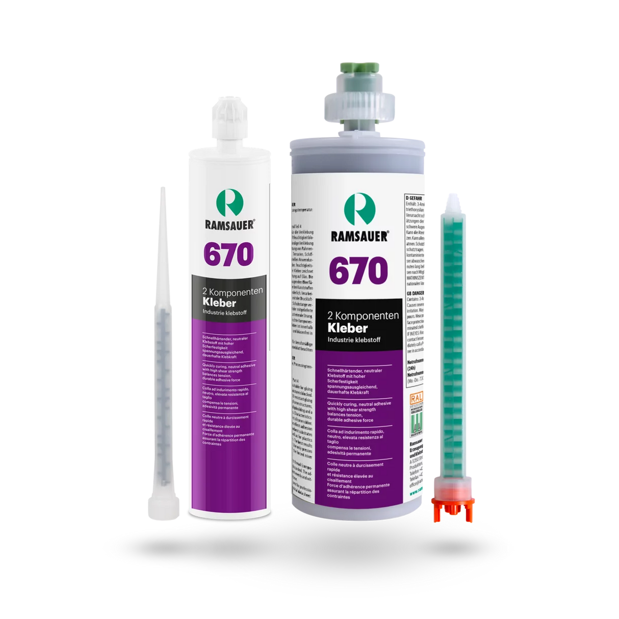 Statikmischrohr zu Kleber 670, 490ml