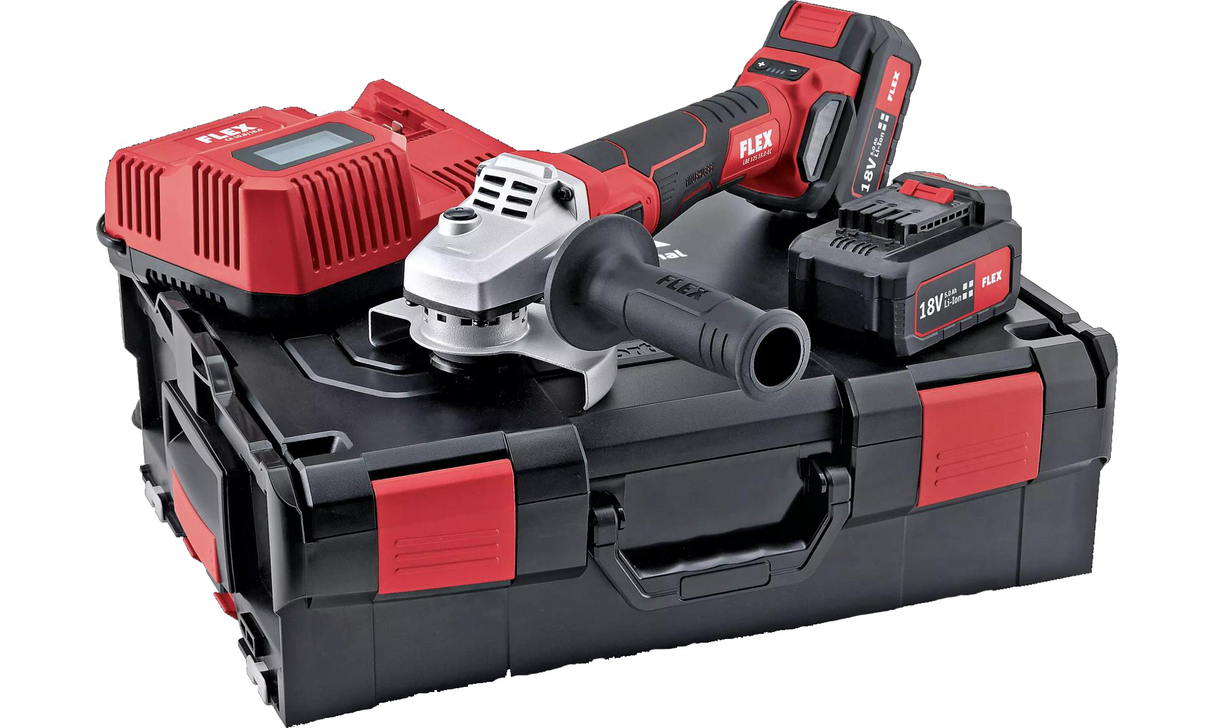 LBE 125 18.0-EC C  Akku-Winkelschleifer mit variabler Drehzahl und Bremse 18,0 V, 125 mm