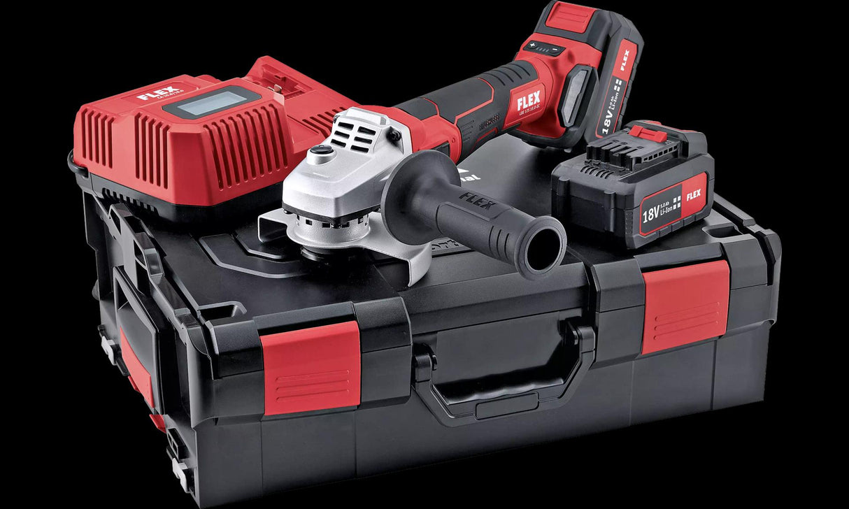LBE 125 18.0-EC C  Akku-Winkelschleifer mit variabler Drehzahl und Bremse 18,0 V, 125 mm